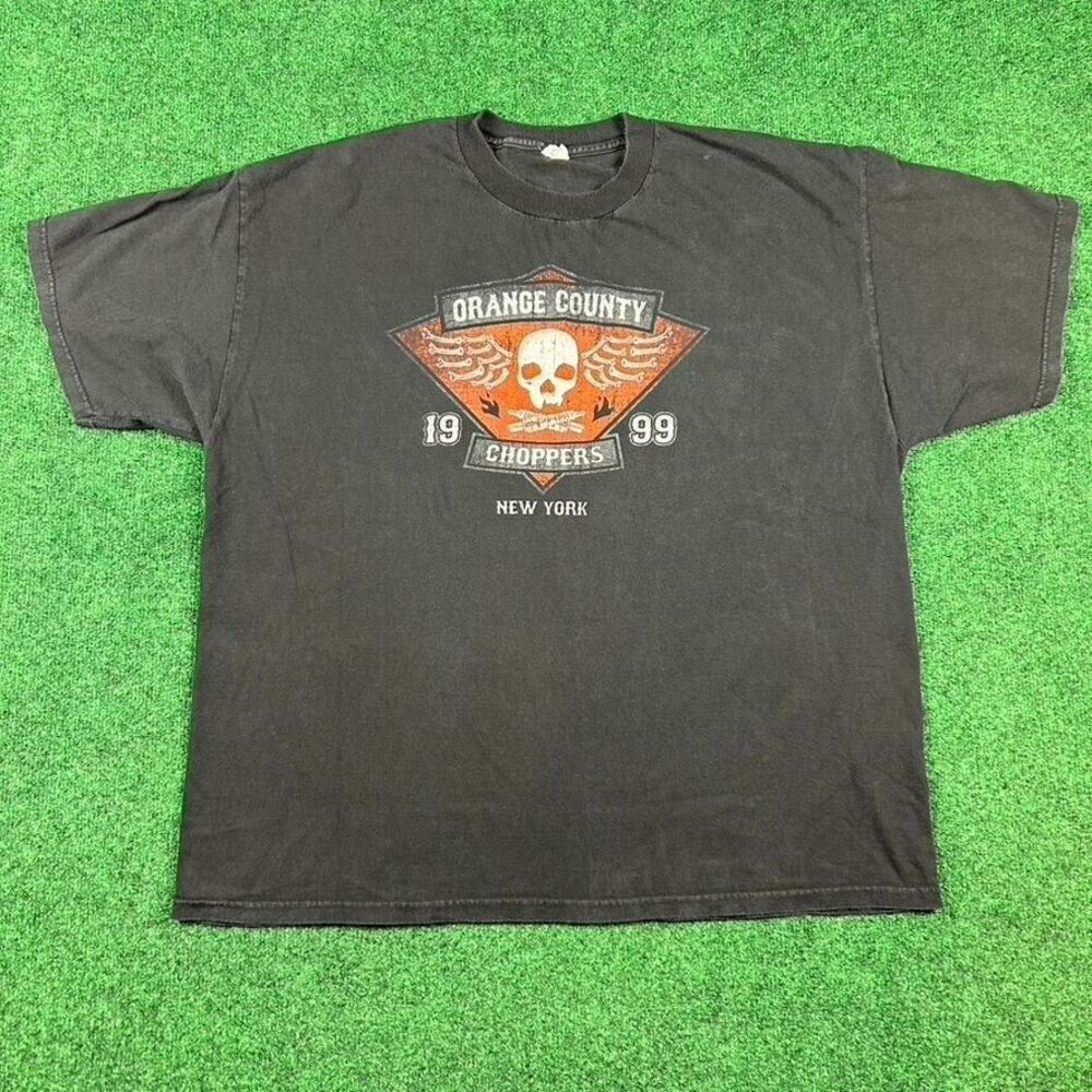 Vintage Alstyle Orange County Choppers‎ Mens Large 1999 T-Shirt New York Tag Cut